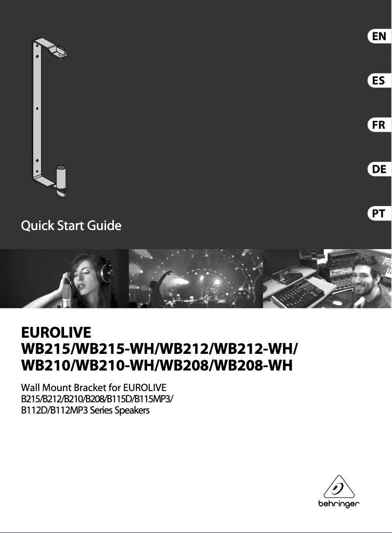 Imagen de la primera página del manual del dispositivo Eurolive WB212