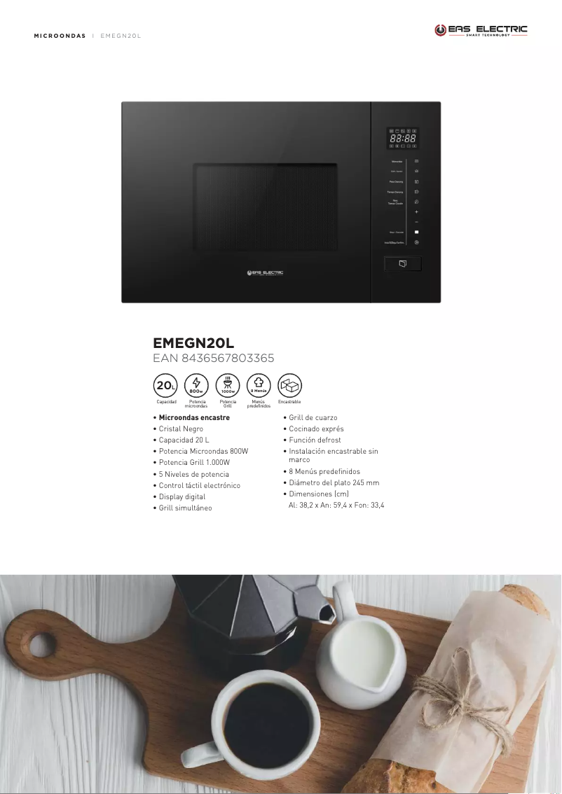 Imagen de la primera página del manual del dispositivo EMEGN20L