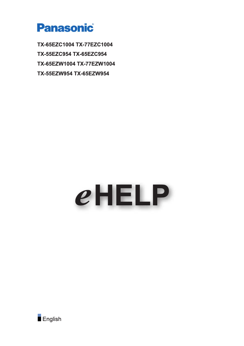 Imagen de la primera página del manual del dispositivo TX-65EZC1004