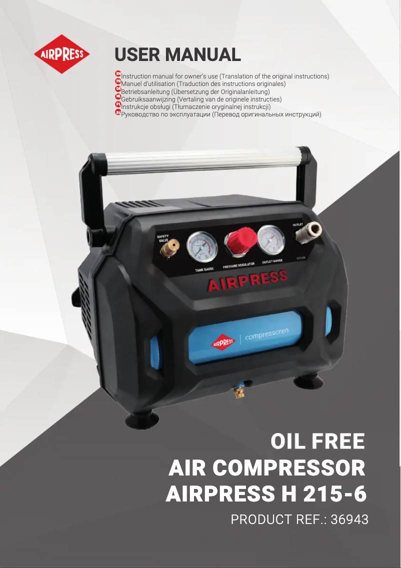 Imagen de la primera página del manual del dispositivo H 215/6