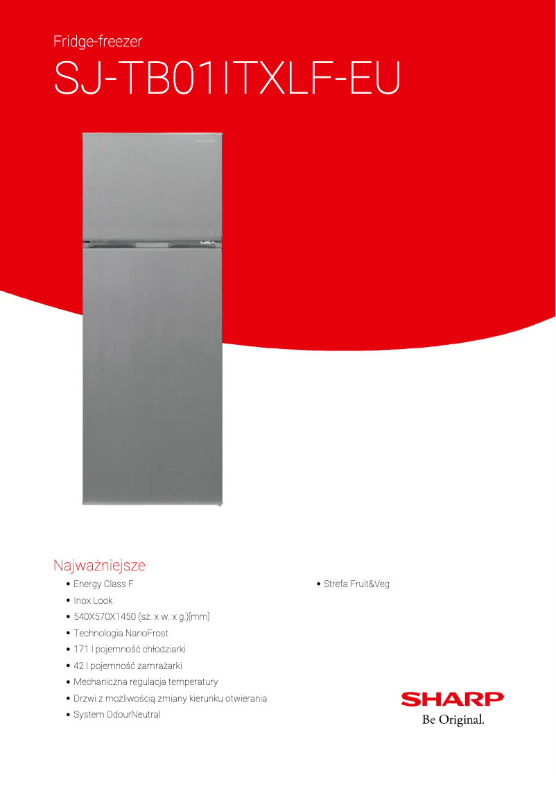 Imagen de la primera página del manual del dispositivo SJ-TB01ITXLF-EU