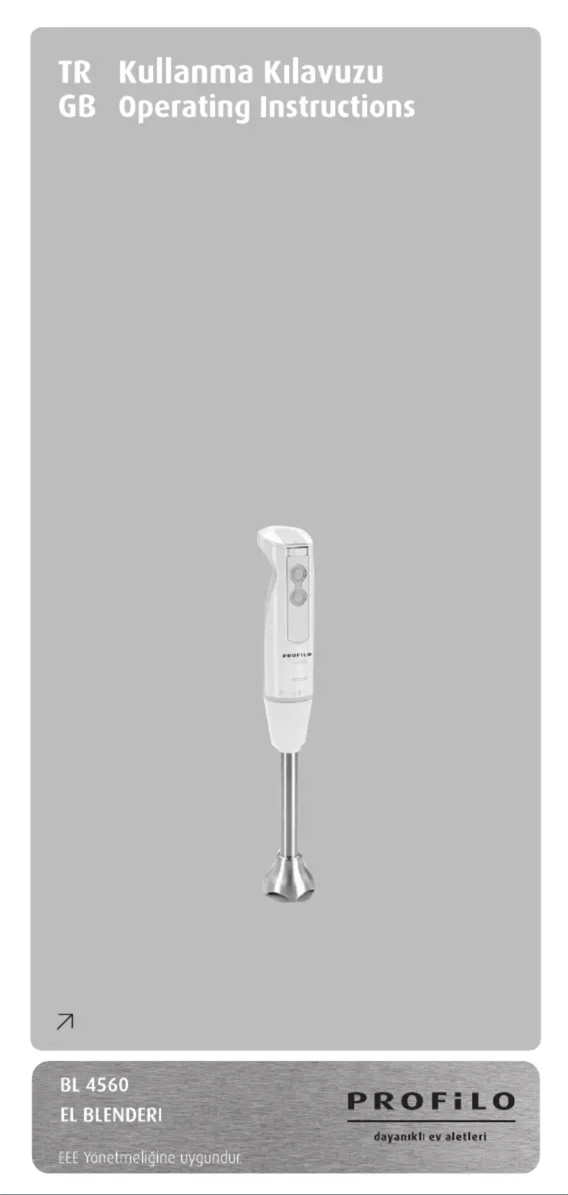 Imagen de la primera página del manual del dispositivo BL4560