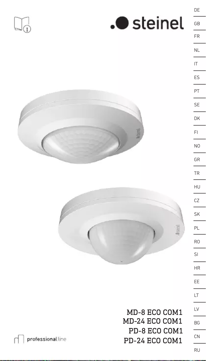 Imagen de la primera página del manual del dispositivo MD-8 ECO COM1