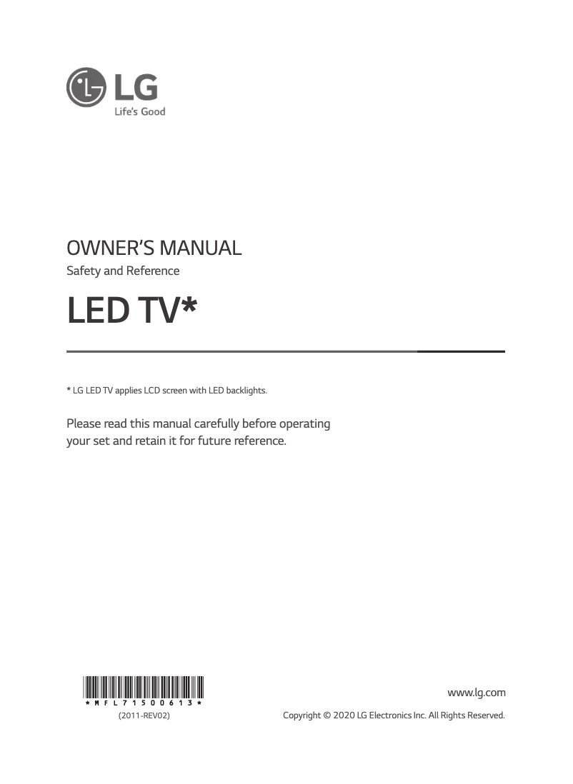 Página nº 1 - Manual de usuario LG 65NANO95VNA