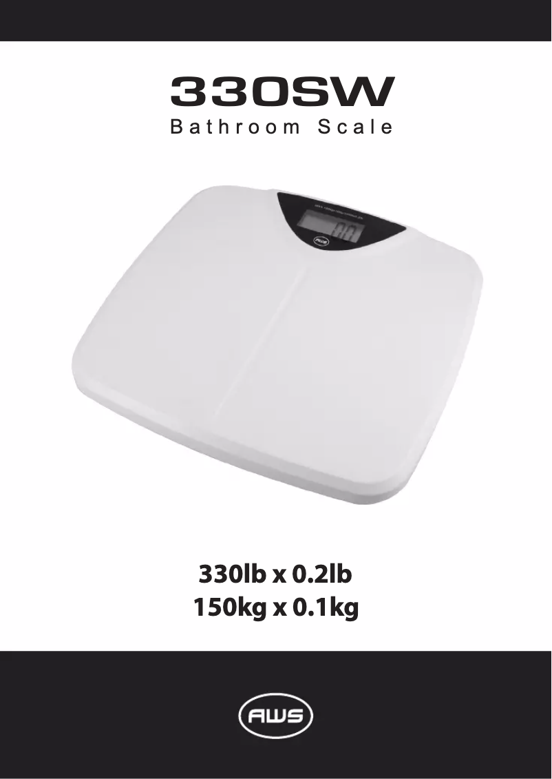 Página 1 del manual Manual de usuario American Weigh Scales 330SW