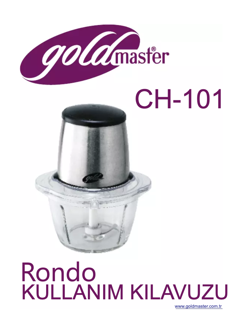Página 1 del manual Manual de usuario GoldMaster CH-101
