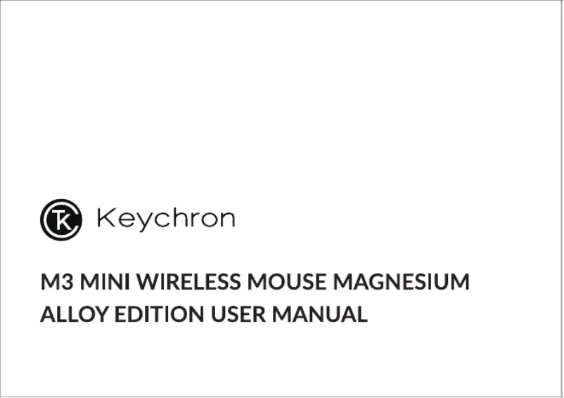 Página 1 del manual Manual de usuario Keychron M3 Mini