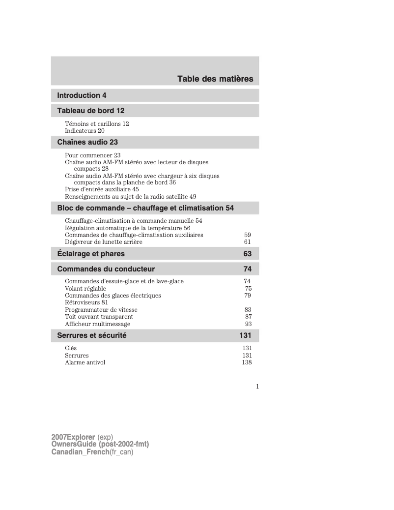 Imagen de la primera página del manual del dispositivo Explorer (2007)