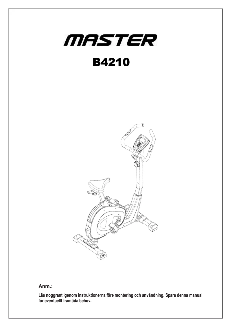 Imagen de la primera página del manual del dispositivo B4210