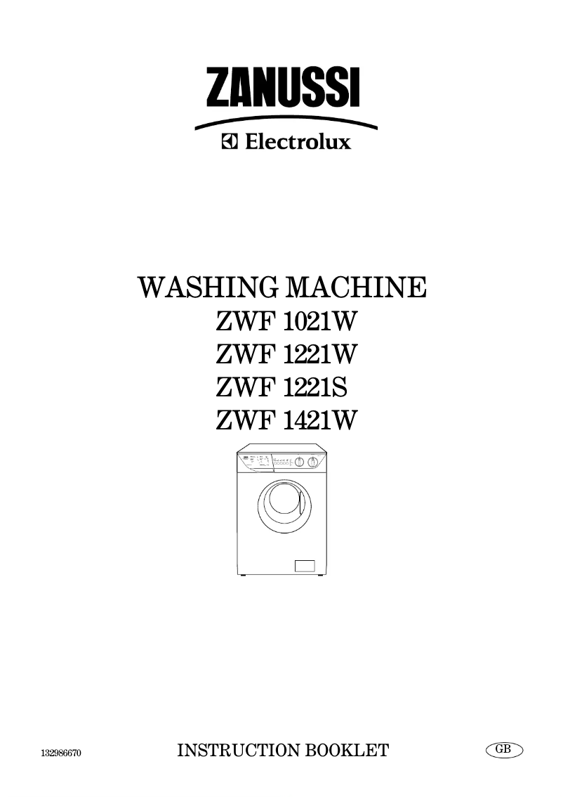 Página 1 del manual Manual de usuario Zanussi-Electrolux ZWF 1221 S