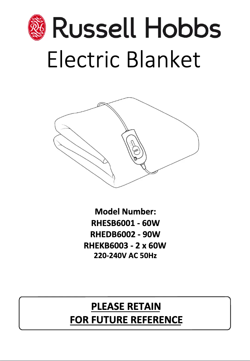 Imagen de la primera página del manual del dispositivo RHEKB6003