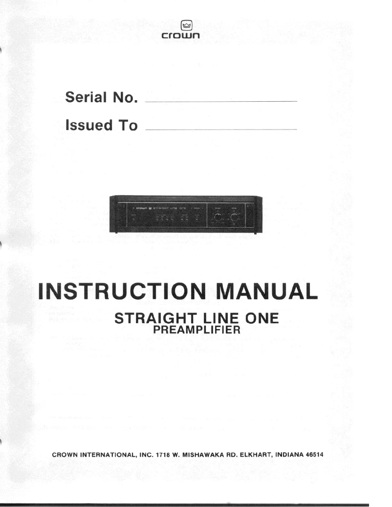 Imagen de la primera página del manual del dispositivo SL-1