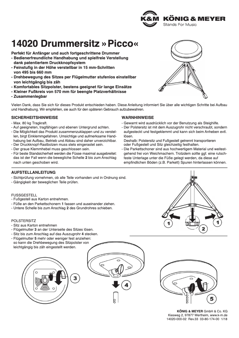 Imagen de la primera página del manual del dispositivo Picco 14020