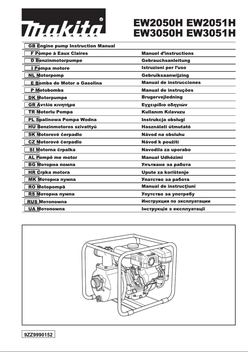Página 1 del manual Manual de usuario Makita EW2050H