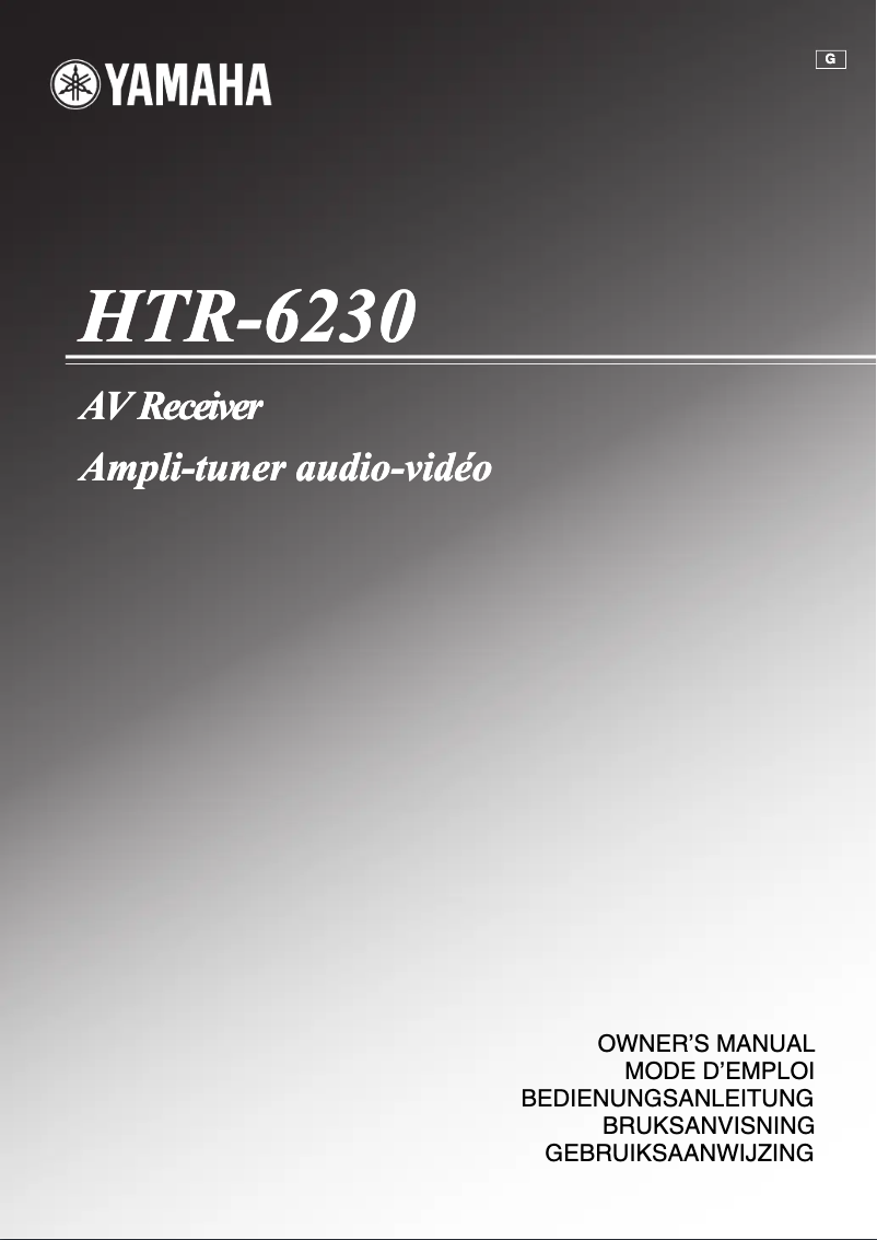 Imagen de la primera página del manual del dispositivo HTR-6230