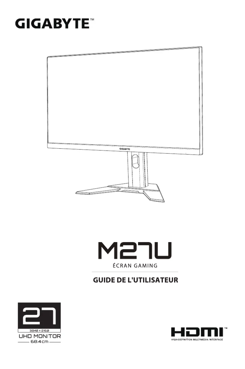 Página 1 del manual Manual de usuario Gigabyte M27U