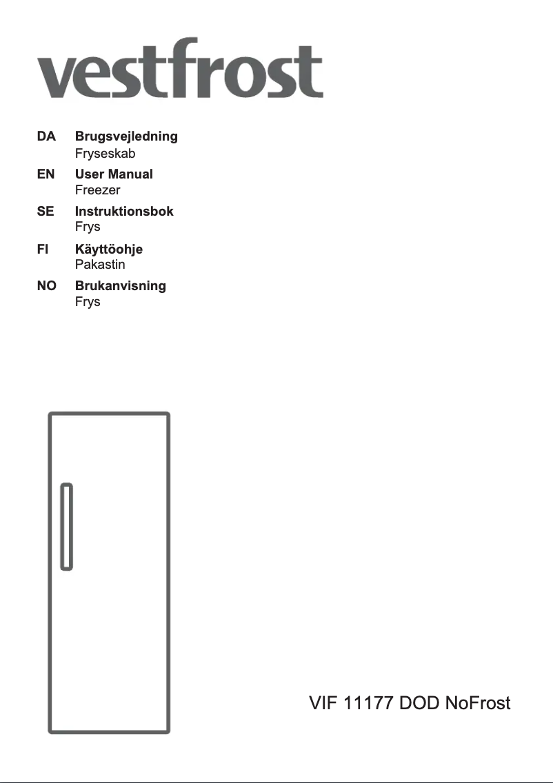 Imagen de la primera página del manual del dispositivo VIF 11177 DOD NoFrost