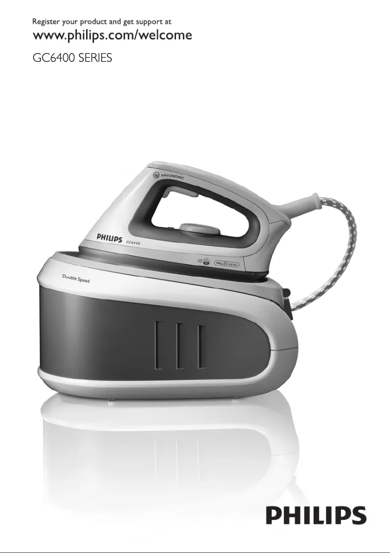 Página 1 del manual Manual de usuario Philips Double Speed GC6420