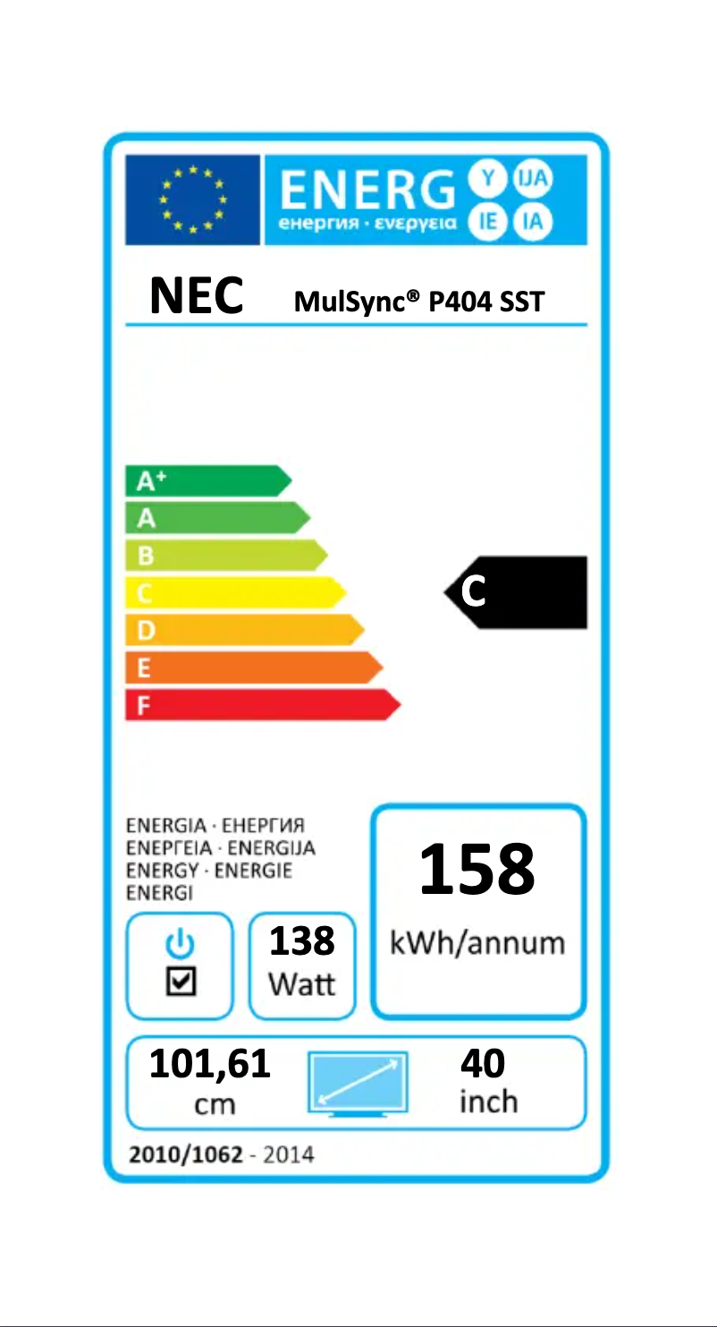 Imagen de la primera página del manual del dispositivo MultiSync P404 SST
