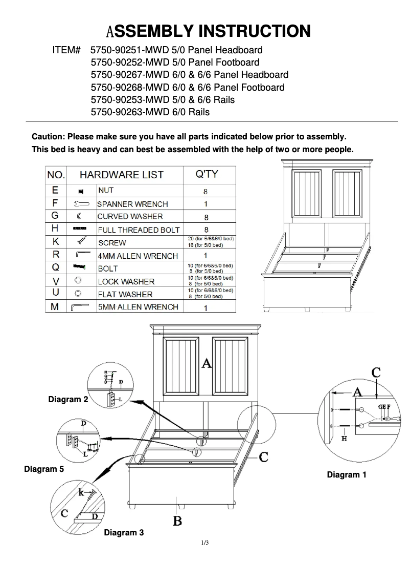 Página 1 del manual Manual de usuario Hooker 5750-90266-MWD