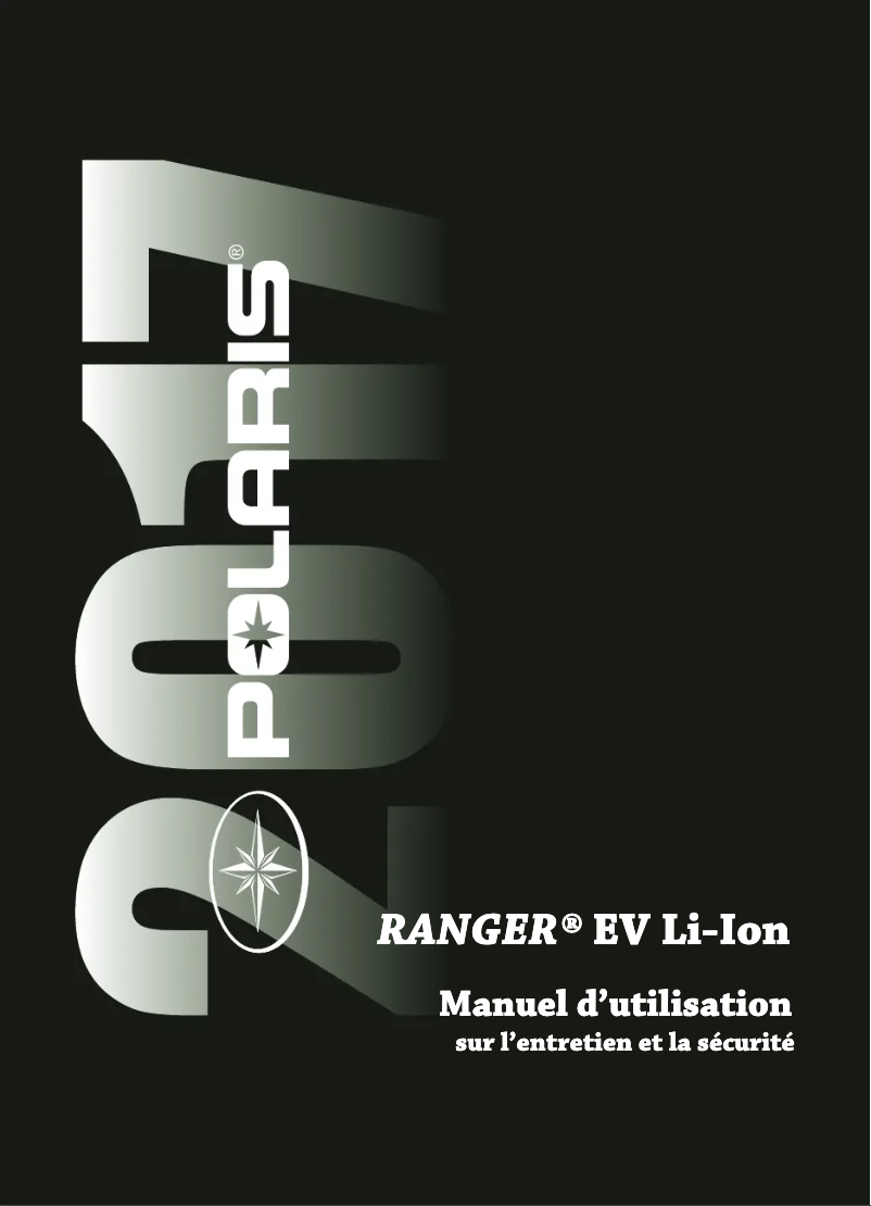 Página 1 del manual Manual de usuario Polaris Ranger EV Li-Ion (2017)