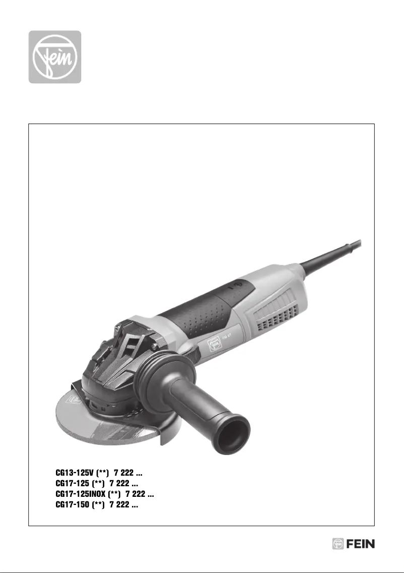 Página 1 del manual Manual de usuario Fein CG 13-125 V