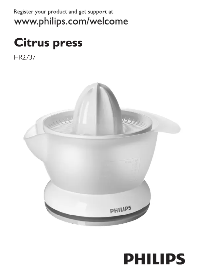 Página 1 del manual Manual de usuario Philips Daily Collection HR2737