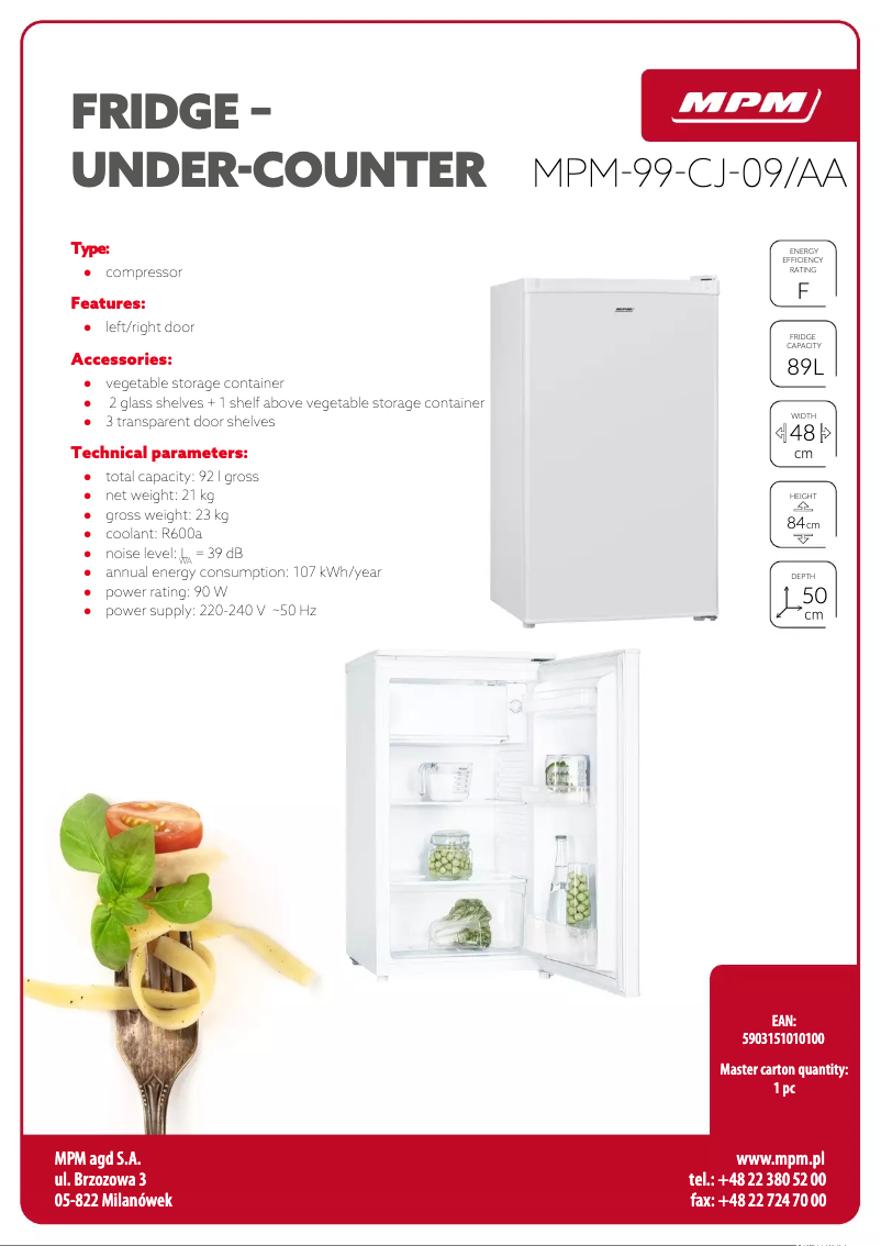 Imagen de la primera página del manual del dispositivo MPM-99-CJ-09/AA