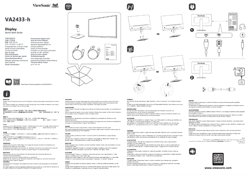Imagen de la primera página del manual del dispositivo VA2433-h