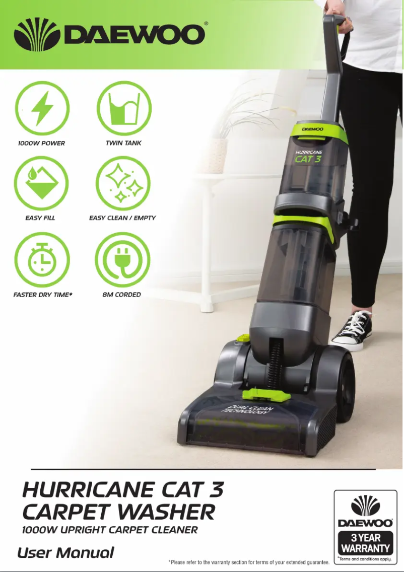 Imagen de la primera página del manual del dispositivo Hurricane Cat 3