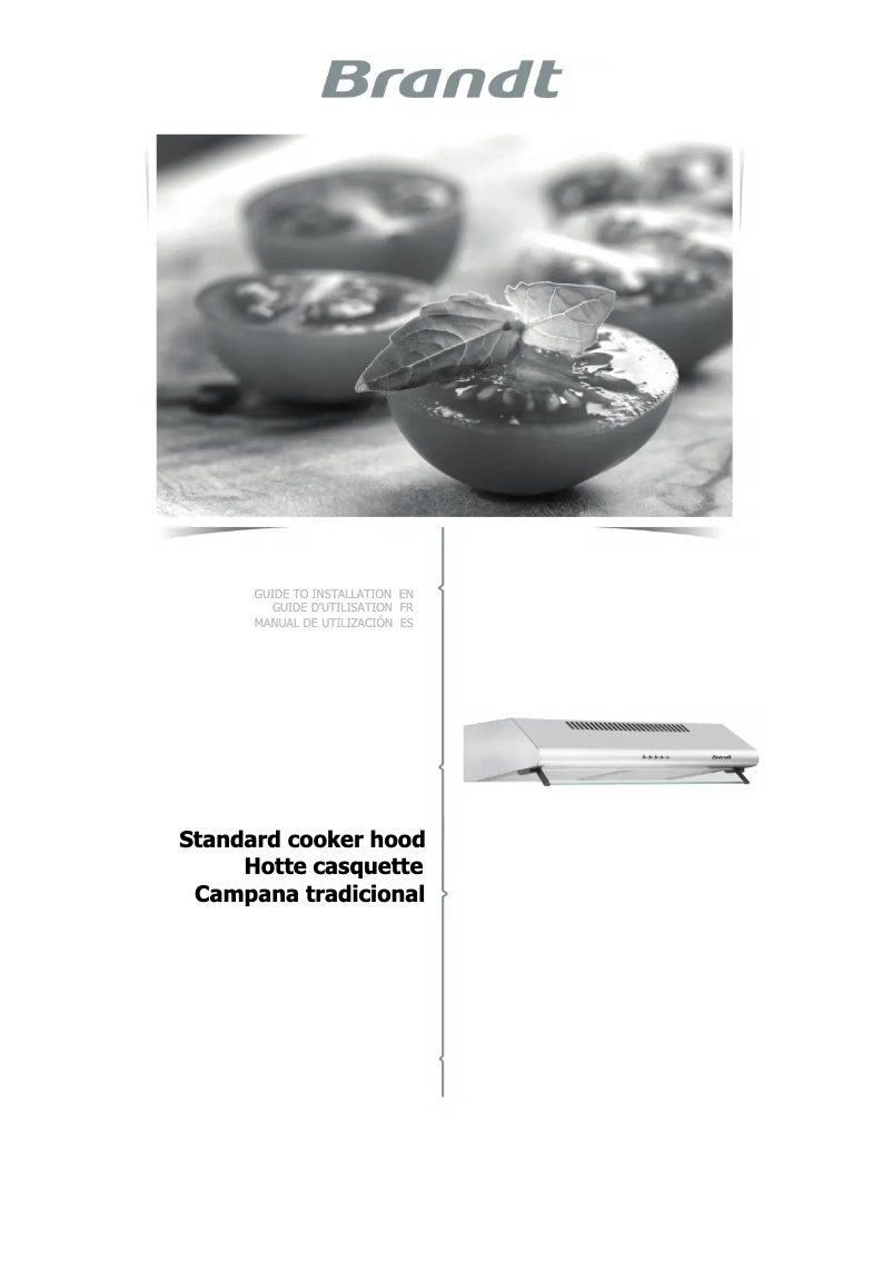 Página 1 del manual Manual de usuario Brandt BHC9602W