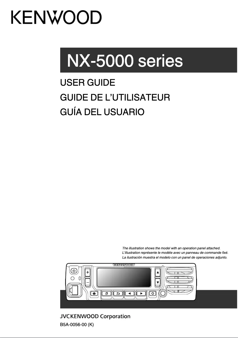 Imagen de la primera página del manual del dispositivo NX-5700B
