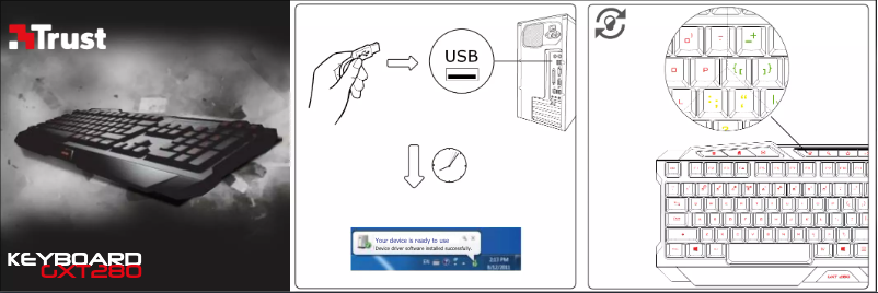 Imagen de la primera página del manual del dispositivo GXT 280