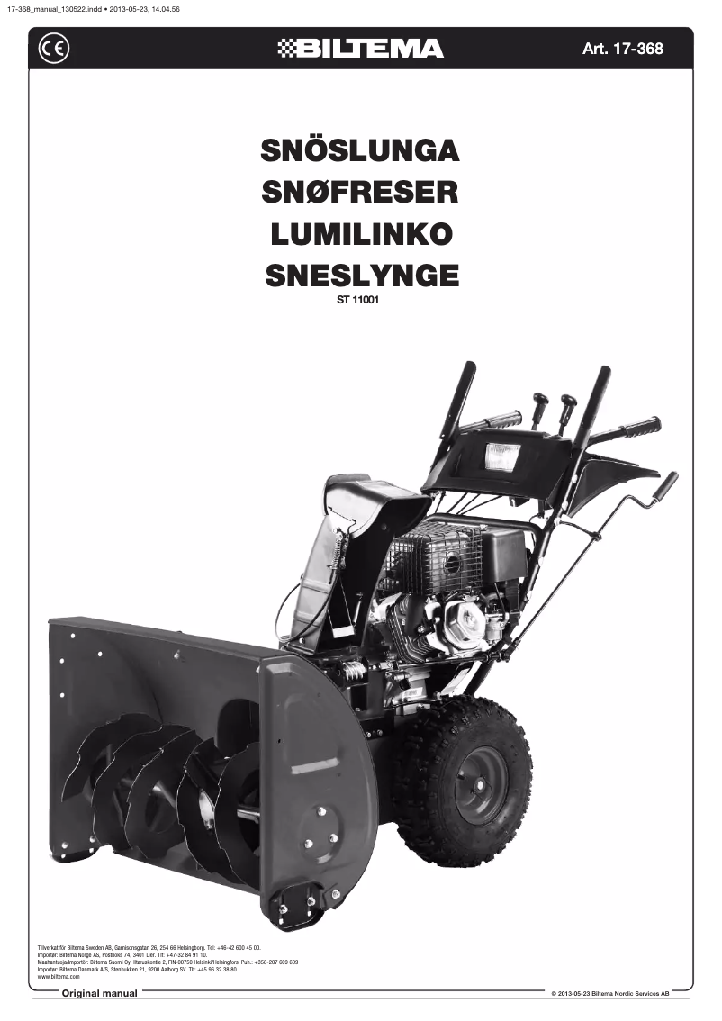 Página 1 del manual Manual de usuario Biltema ST 11001