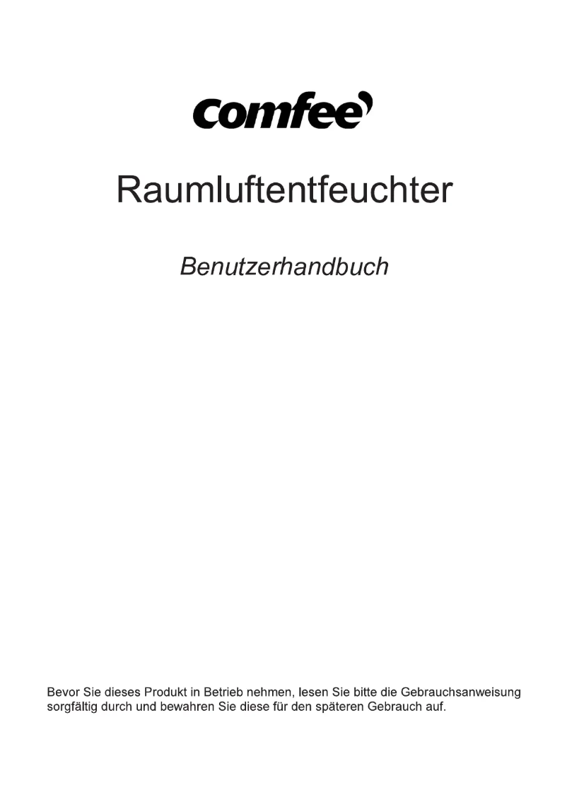 Página 1 del manual Manual de usuario Comfee Silent Air Cooler