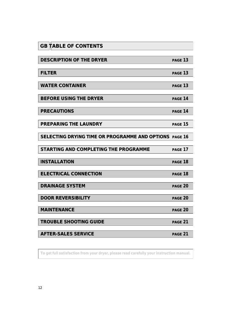 Imagen de la primera página del manual del dispositivo AWL 261