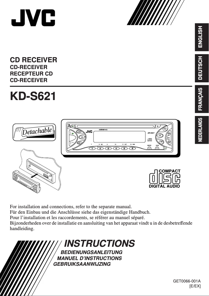 Página 1 del manual Manual de usuario JVC KD-S621