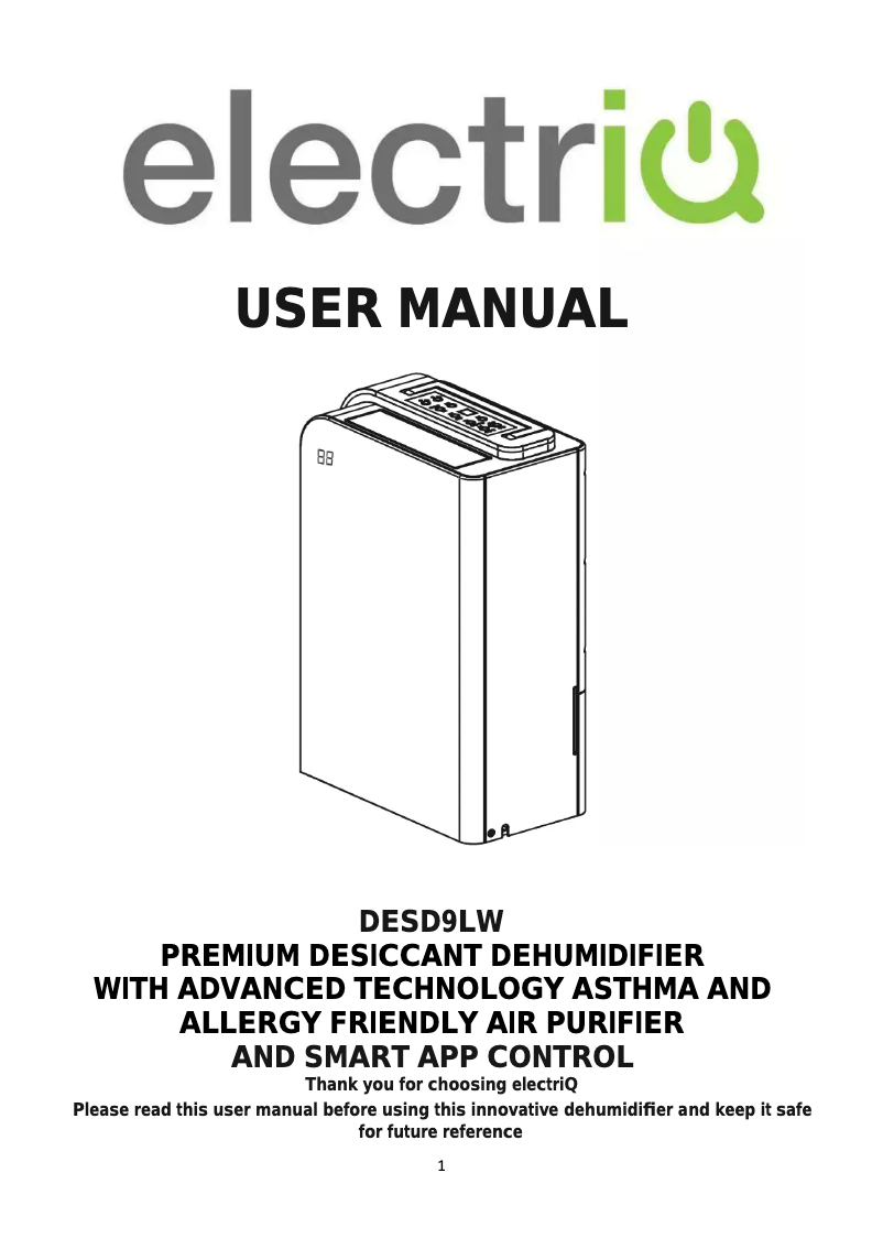 Imagen de la primera página del manual del dispositivo DESD9LW
