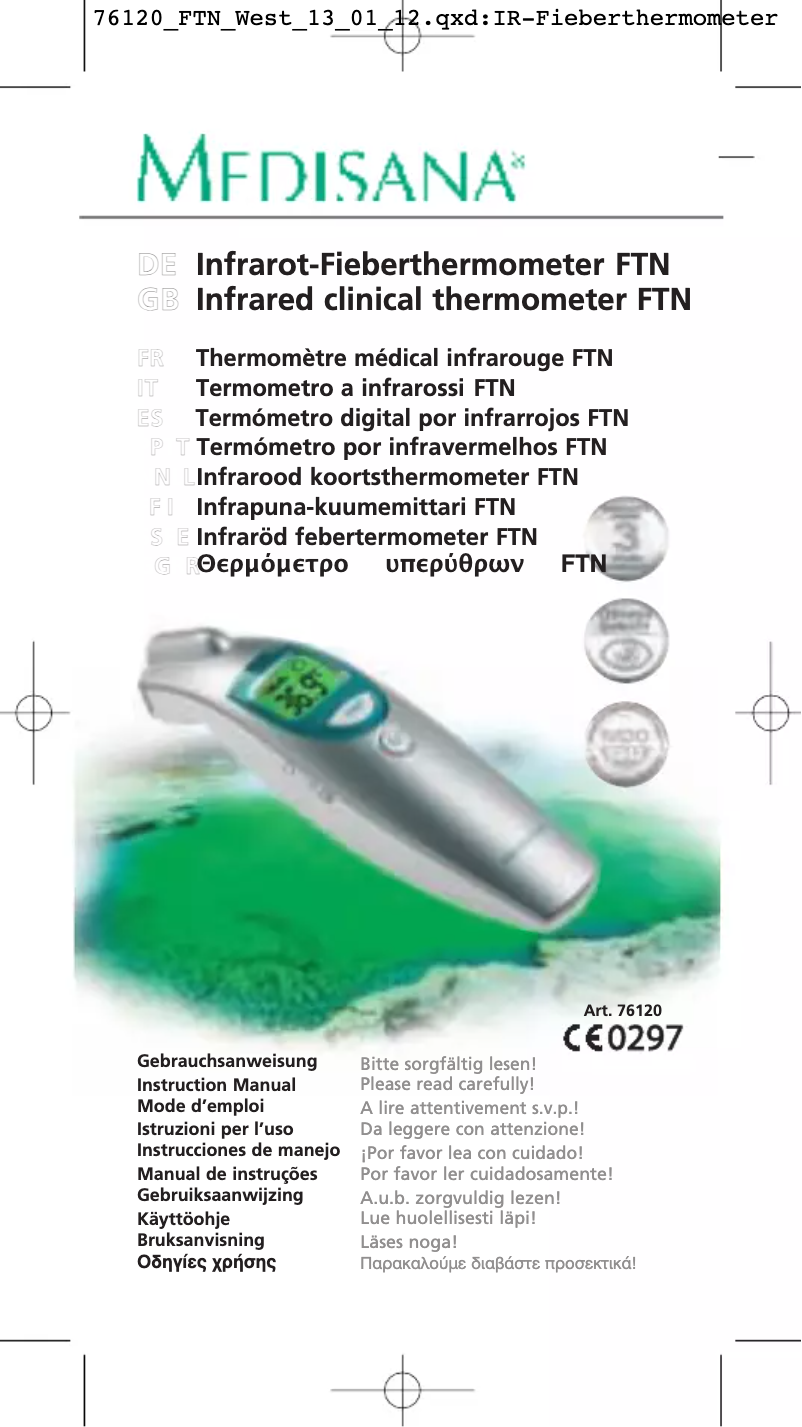 Imagen de la primera página del manual del dispositivo FTN