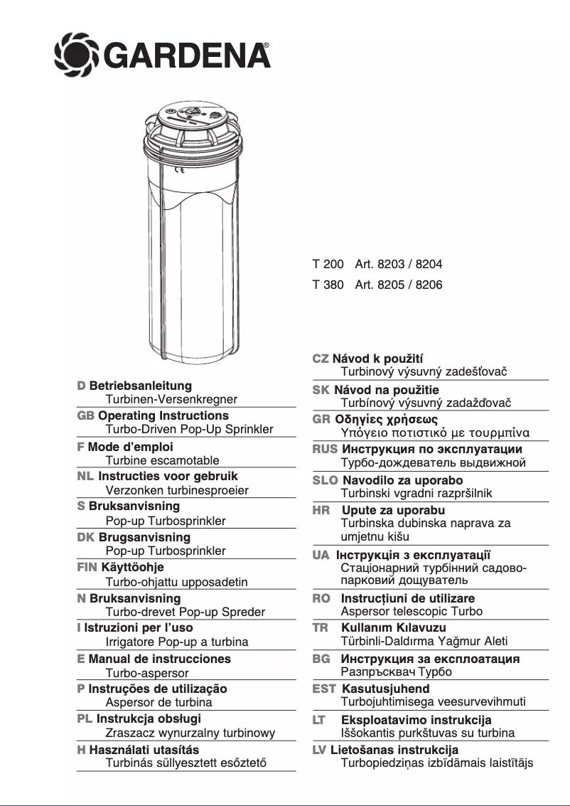 Página 1 del manual Manual de usuario Gardena 400 C