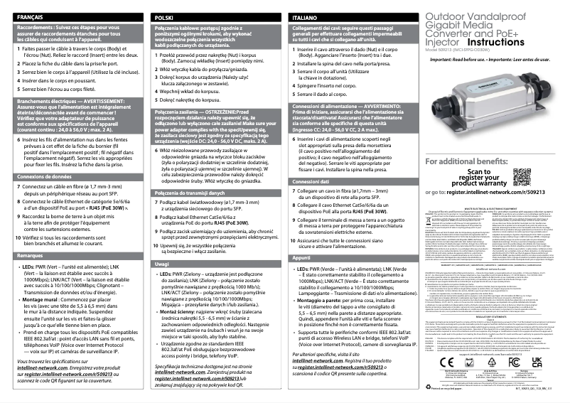 Página 1 del manual Manual de usuario Intellinet 509213