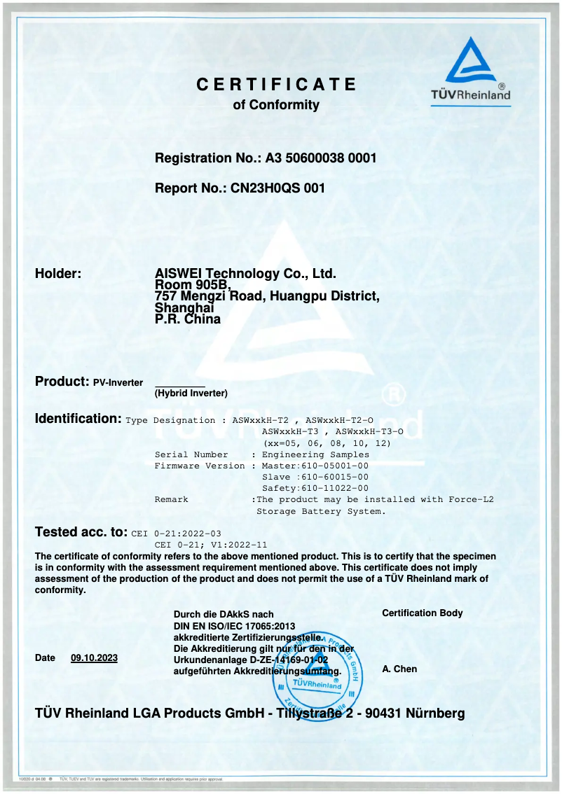 Página 1 del manual Guía de instalación Solplanet ASW08kH-T2