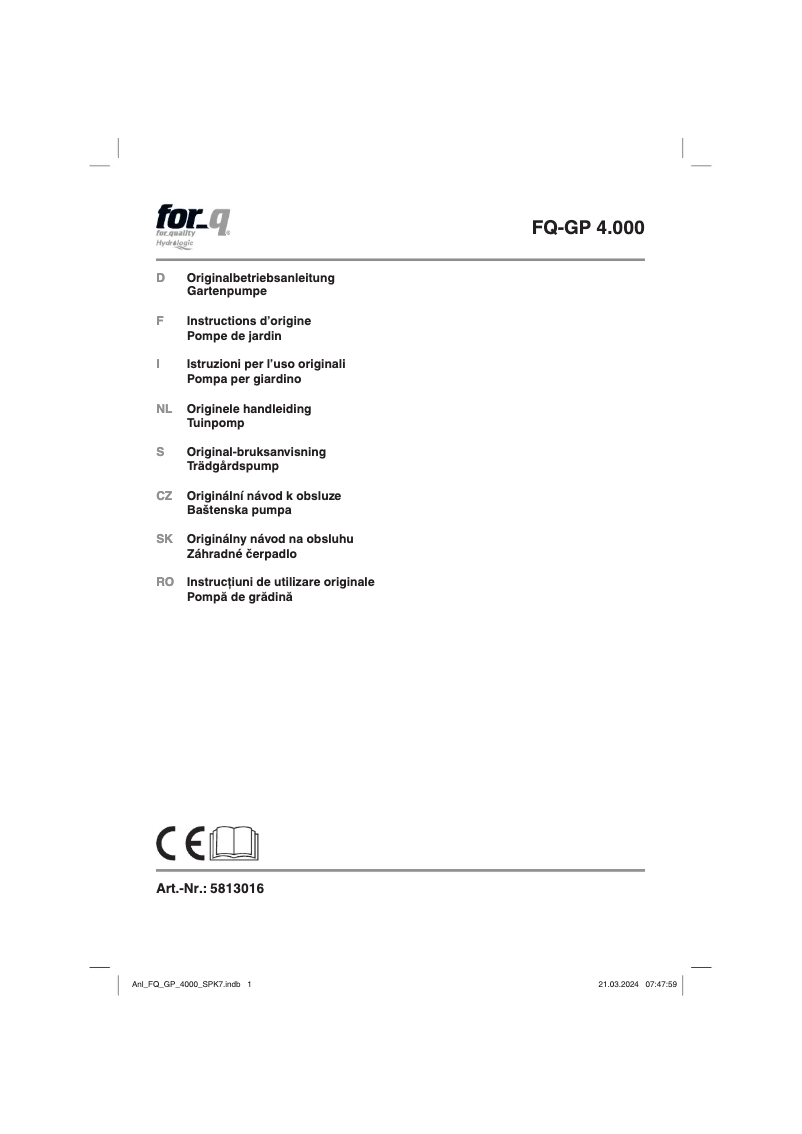 Página 1 del manual Manual de usuario For_Q FQ-GP 4.000