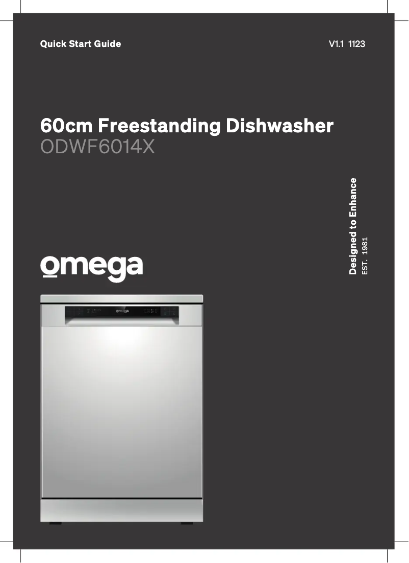 Imagen de la primera página del manual del dispositivo ODWF6014X