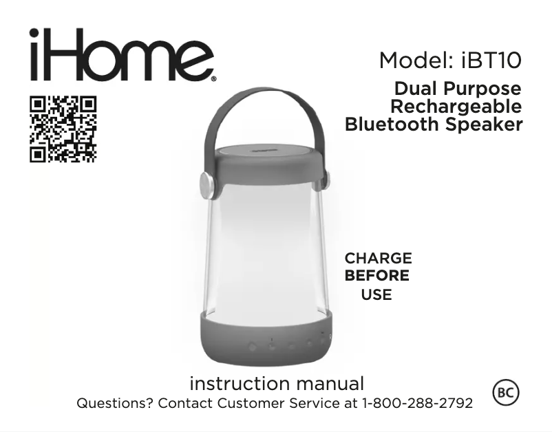 Página nº 1 - Manual de usuario iHome iBT10