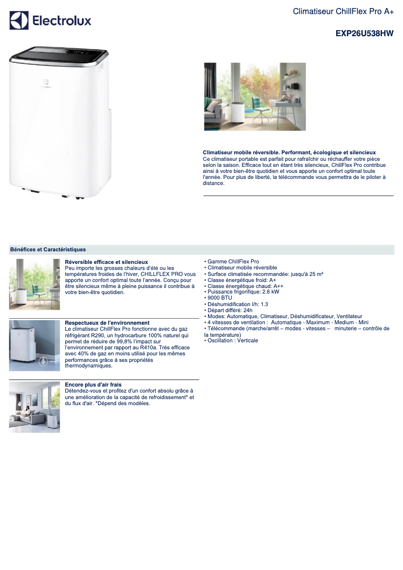 Imagen de la primera página del manual del dispositivo EXP26U538HW