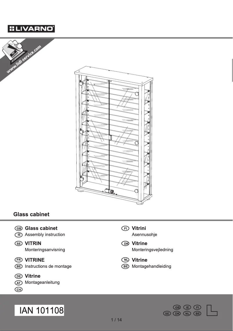 Imagen de la primera página del manual del dispositivo IAN 101108