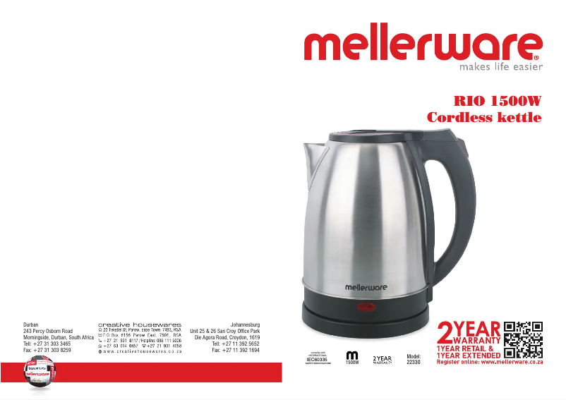 Imagen de la primera página del manual del dispositivo Rio 22330