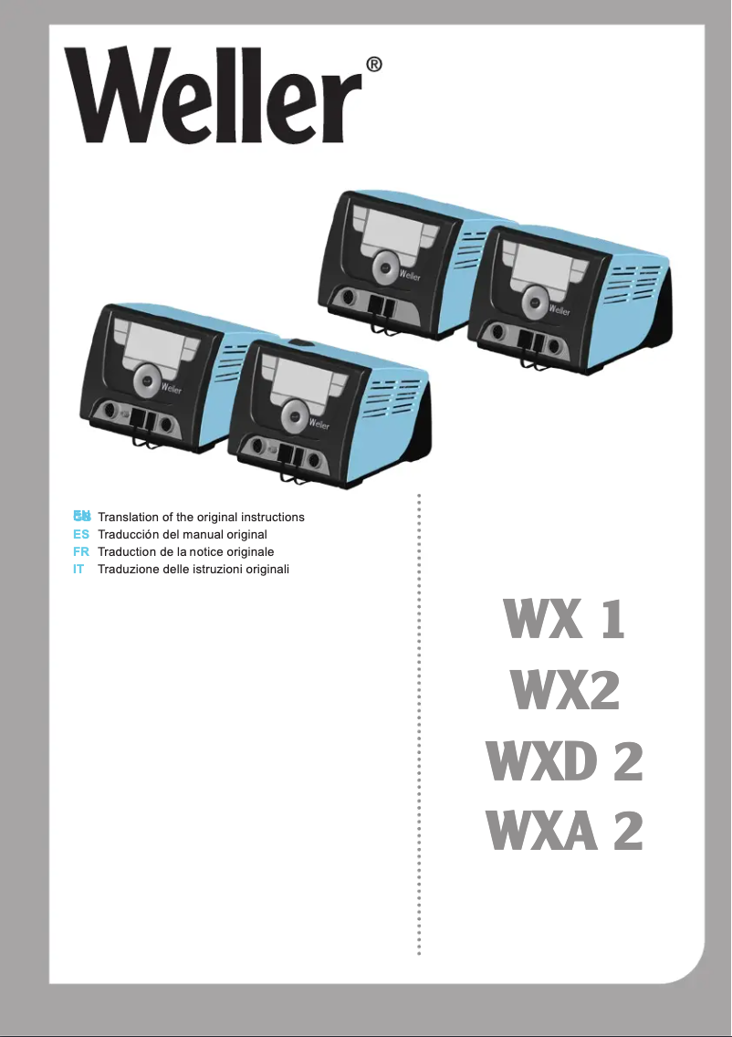 Imagen de la primera página del manual del dispositivo WXD 2