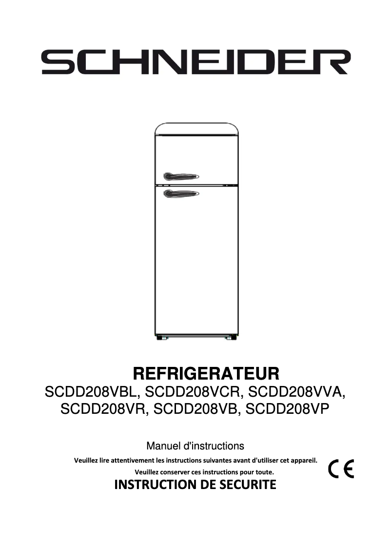 Imagen de la primera página del manual del dispositivo SCDD208V
